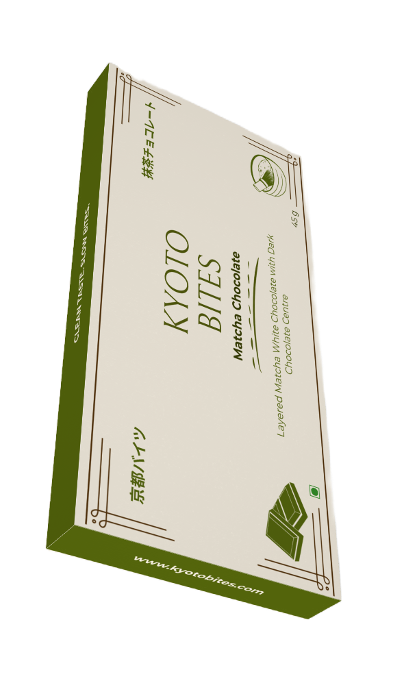 Matcha Dark Chocolate packaging
